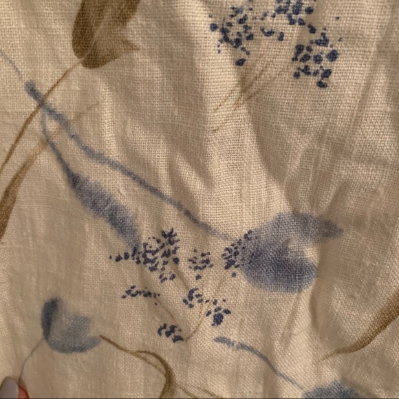 Vintage Linen and Denim Floral Maxi Dress - Picture 7 of 7